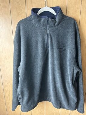 Universal Men's Dark Gray Quarter-Zip Fleece Pullover